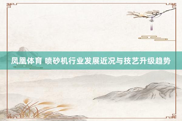 凤凰体育 喷砂机行业发展近况与技艺升级趋势