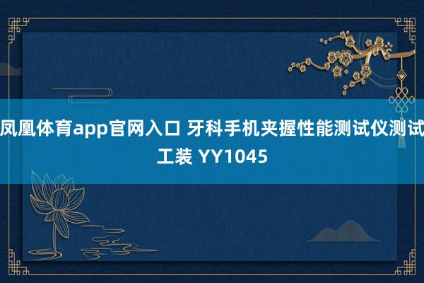 凤凰体育app官网入口 牙科手机夹握性能测试仪测试工装 YY1045