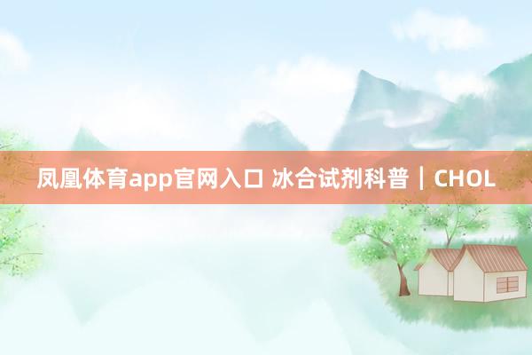 凤凰体育app官网入口 冰合试剂科普┃CHOL